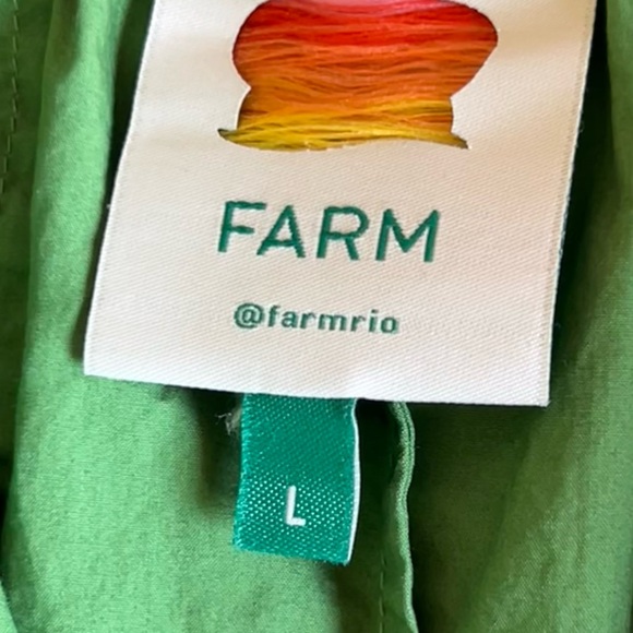 FARM Rio Green Cropped Pants - Picture 2 of 11